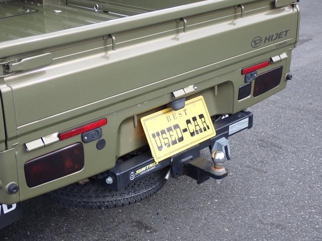 ハイゼットトラック ジャンボSAIIIt ユーザー買取車 1オーナー記録簿付 4WD 5速MT ナビ地デジ Bluetooth ETC ドライブレコーダー ヒッチメンバー LEDヘッドライト&LEDフォグ 165/60R15 M/Tタイヤ(13枚目)