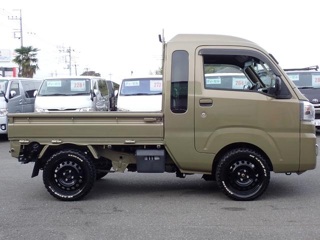 ハイゼットトラック ジャンボSAIIIt ユーザー買取車 1オーナー記録簿付 4WD 5速MT ナビ地デジ Bluetooth ETC ドライブレコーダー ヒッチメンバー LEDヘッドライト&LEDフォグ 165/60R15 M/Tタイヤ(14枚目)
