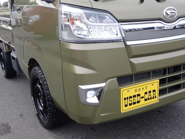 ハイゼットトラック ジャンボSAIIIt ユーザー買取車 1オーナー記録簿付 4WD 5速MT ナビ地デジ Bluetooth ETC ドライブレコーダー ヒッチメンバー LEDヘッドライト&LEDフォグ 165/60R15 M/Tタイヤ(16枚目)