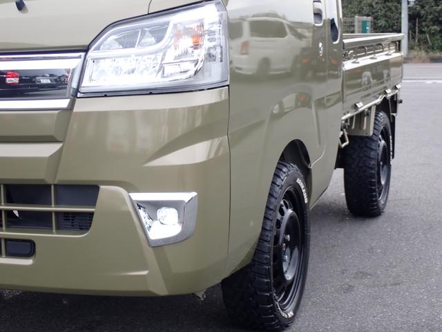 ハイゼットトラック ジャンボSAIIIt ユーザー買取車 1オーナー記録簿付 4WD 5速MT ナビ地デジ Bluetooth ETC ドライブレコーダー ヒッチメンバー LEDヘッドライト&LEDフォグ 165/60R15 M/Tタイヤ(17枚目)
