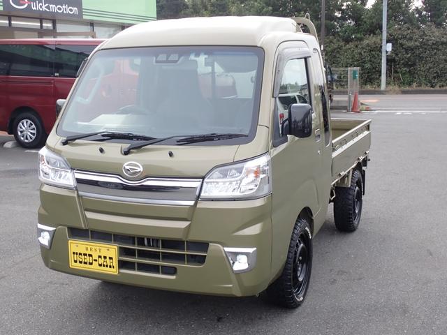 ハイゼットトラック ジャンボSAIIIt ユーザー買取車 1オーナー記録簿付 4WD 5速MT ナビ地デジ Bluetooth ETC ドライブレコーダー ヒッチメンバー LEDヘッドライト&LEDフォグ 165/60R15 M/Tタイヤ(18枚目)