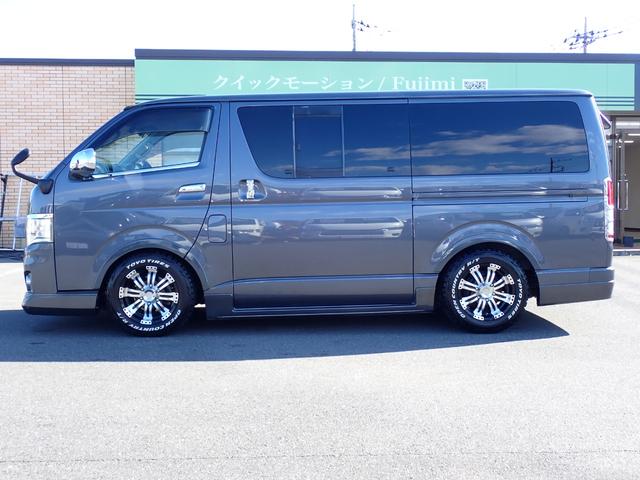 ハイエースバン スーパーＧＬ　記録簿　フルエアロ　ローダウン社外１６アルミ　オープンカントリー　オーバーフェンダー　ナビ　地デジ　バックカメラ　Ｂｌｕｅｔｏｏｔｈ　ＤＶＤ　ＨＤＭＩ　ドライブレコーダー　ＡＣ１００Ｖ　ＥＴＣ　ＨＩＤ（15枚目）