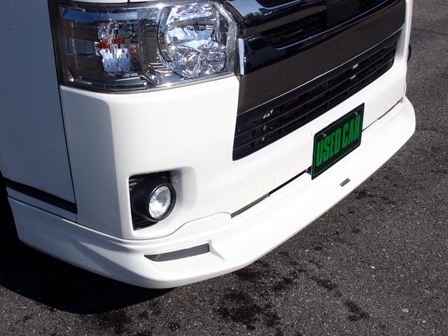 ハイエースバン スーパーGL ダークプライムII 記録簿 モデリスタエアロ ナビ 地デジ 純正LEDヘッドライト Bluetooth デジタルインナーミラー スマートキー 社外17アルミ ホワイトレター AC100V ETC 衝突軽減 横滑り防止(20枚目)