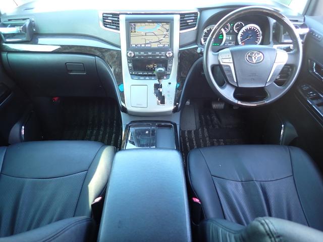 ヴェルファイアハイブリッド ZR 4WD ナビ 地デジ Bluetooth 両側パワースライド パワーバックドア 車高調 社外19インチアルミ サードシート無 全周囲カメラ ETC スマートキー HID フォグLED白黄切替 USB(9枚目)