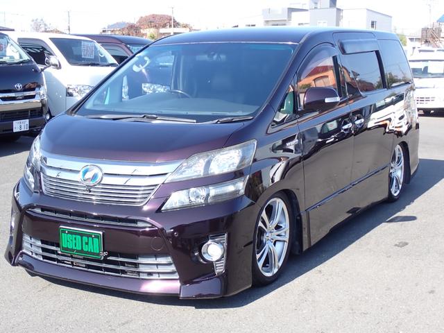 ヴェルファイアハイブリッド ZR 4WD ナビ 地デジ Bluetooth 両側パワースライド パワーバックドア 車高調 社外19インチアルミ サードシート無 全周囲カメラ ETC スマートキー HID フォグLED白黄切替 USB(11枚目)