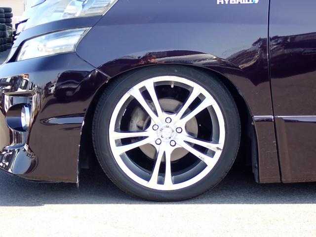 ヴェルファイアハイブリッド ZR 4WD ナビ 地デジ Bluetooth 両側パワースライド パワーバックドア 車高調 社外19インチアルミ サードシート無 全周囲カメラ ETC スマートキー HID フォグLED白黄切替 USB(15枚目)