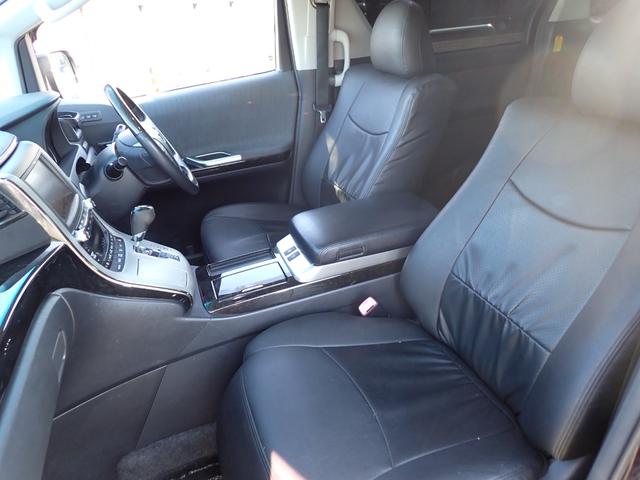 ヴェルファイアハイブリッド ZR 4WD ナビ 地デジ Bluetooth 両側パワースライド パワーバックドア 車高調 社外19インチアルミ サードシート無 全周囲カメラ ETC スマートキー HID フォグLED白黄切替 USB(28枚目)