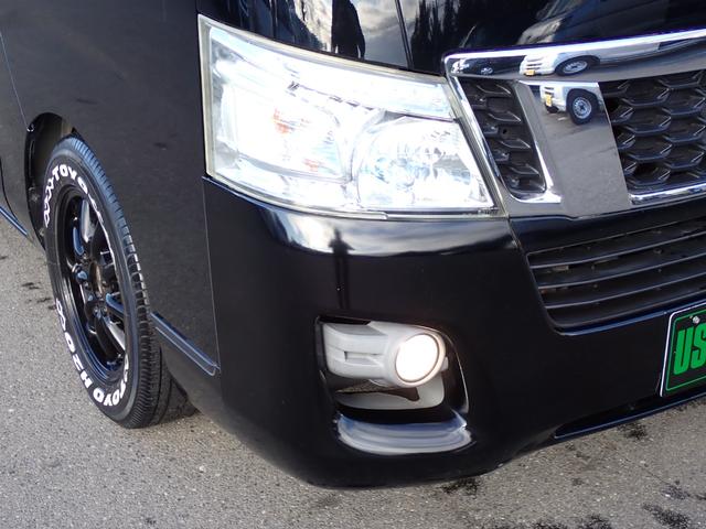 NV350キャラバンバン ロングプレミアムGX 社外16インチアルミ ホワイトレター ローダウン インテリジェントキー ETC バックカメラ HID リアヒーター&クーラー 両側スライド クロージャー 2/5人乗 フォグランプ タイミングチェーン車(20枚目)