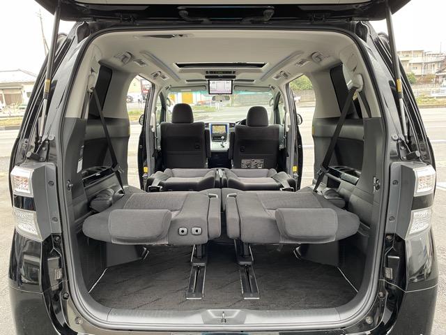 ヴェルファイア ２．４Ｚ　後期　サンルーフ　フリップダウンモニター　オットマンシート　両側パワースライドドア　コーナーセンサー　社外８インチナビ　地デジ　Ｂｌｕｅｔｏｏｔｈ　バックカメラ　ＥＴＣ　スマートキー　純正ＡＷ（26枚目）