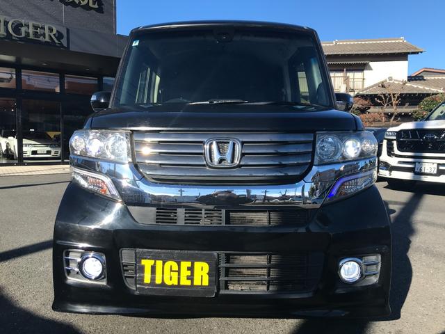 Ｎ－ＢＯＸ＋カスタム Ｇ・ターボＬパッケージ　両側パワスラ　純正ナビ　フルセグＴＶ　ハーフレザーシート　スマートキー　社外１４インチアルミホイール（12枚目）