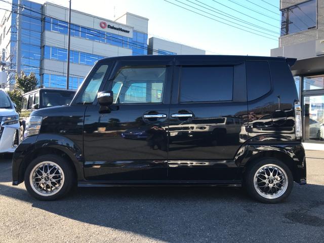 Ｎ－ＢＯＸ＋カスタム Ｇ・ターボＬパッケージ　両側パワスラ　純正ナビ　フルセグＴＶ　ハーフレザーシート　スマートキー　社外１４インチアルミホイール（17枚目）