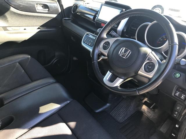 Ｎ－ＢＯＸ＋カスタム Ｇ・ターボＬパッケージ　両側パワスラ　純正ナビ　フルセグＴＶ　ハーフレザーシート　スマートキー　社外１４インチアルミホイール（18枚目）