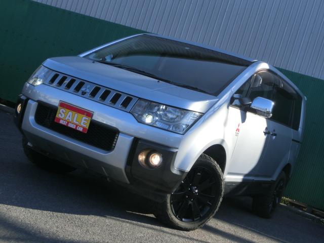 デリカD:5 シャモニー 両側電動スライドドア 純正ナビ 地デジチューナー バックカメラ フロントカメラ サイドカメラ フリップダウンモニター ドラレコ キャプテンシート シートヒーター トーヨーオープンカントリータイヤ(7枚目)