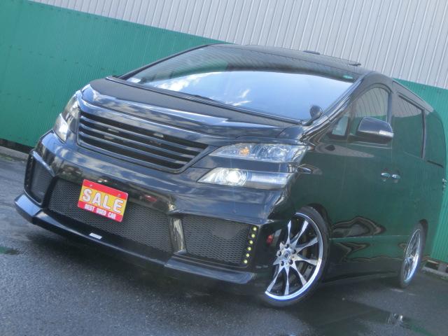 ヴェルファイア 3.5Z 両側電動スライドドア 社外20AW バックカメラ ETC HID コーナーセンサー 社外フルエアロ 車高調 社外マフラー ダブルサンルーフ(7枚目)