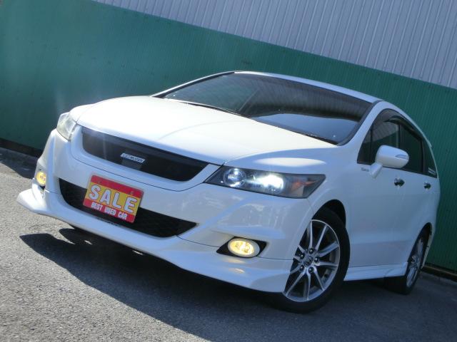 ストリーム ＲＳＺ　Ｓパッケージ　ワンオーナー　カロッツェリアナビ　テレビ　ＤＶＤ　Ｂｌｕｅｔｏｏｔｈオーディオ　ＨＩＤ　無限グリル　エアロ　無限マフラー（7枚目）