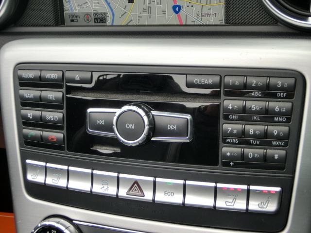 ＳＬＫ ＳＬＫ２００ブルーエフィシェンシ１ｓｔアニバーサリー　電動バリオルーフ動作チェック済み　純正ナビ　Ｂｌｕｅｔｏｏｔｈオーディオ　黒革シート　シートヒーター　純正ＡＷ（10枚目）