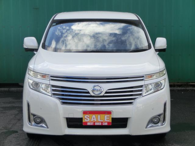 エルグランド 250ハイウェイスター 両側電動スライドドア 純正ナビ テレビ DVD Bluetoothオーディオ バックカメラ アラウンドビューモニター フリップダウンモニター キャプテンシート オットマン 後期型純正AW(5枚目)