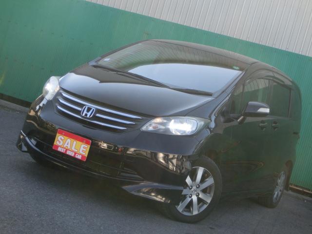 フリード Ｇ　エアロ　アルパインナビ　テレビ　ＤＶＤ　フリップダウンモニター　キーレス　ＨＩＤ　両側スライド片側電動スライドドア　オートライト　純正ＡＷ（7枚目）