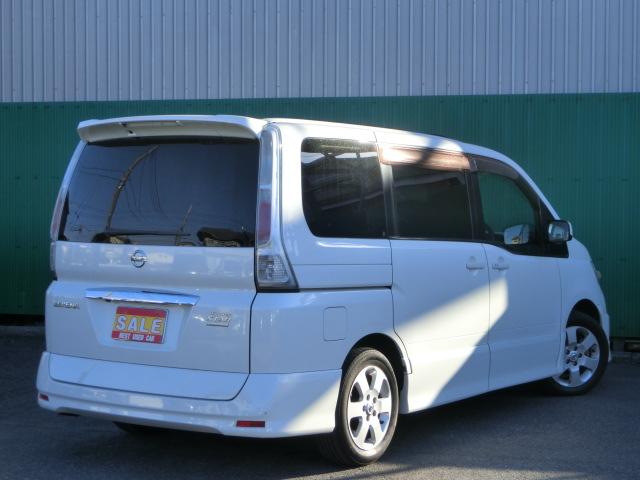 セレナ ハイウェイスター　ダブルサンルーフ　純正ＨＤＤナビ　Ｂｌｕｅｔｏｏｔｈオーディオ　ＤＶＤ　地デジチューナー　フリップダウンモニター　両側スライド片側電動スライドドア　前後ドラレコ　スマートキー　ラジエーター新品取付（2枚目）