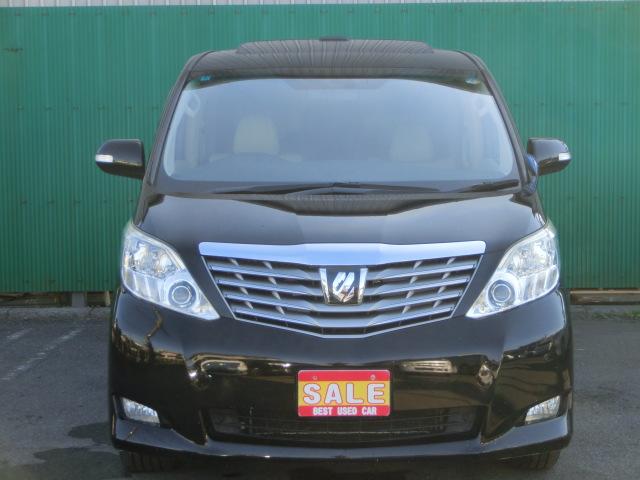 アルファード ３５０Ｇ　Ｌパッケージ　純正ＨＤＤナビ　テレビ　ＤＶＤ　バックカメラ　フリップダウンモニター　エグゼクティブシート　革シート　シートヒーター　オットマン　両側電動スライドドア　パワーバックドア　ダブルサンルーフ（5枚目）