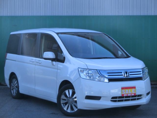 ステップワゴン Ｇ　Ｌパッケージ　両側パワースライドドア　ＥＴＣ　カロッツェリアナビ　ＤＴＶ　カロッツェリアフリップダウンリアモニター　キーレス　レベライザー　スパーダ後期純正ＡＷ（6枚目）