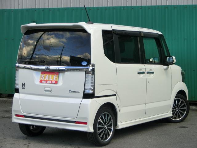 N-BOXカスタム G・ターボパッケージ 両側電動スライドドア スマートキー イクリプスナビ テレビ Bluetoothオーディオ ミュージックサーバー DVD バックカメラ 純正AW(2枚目)