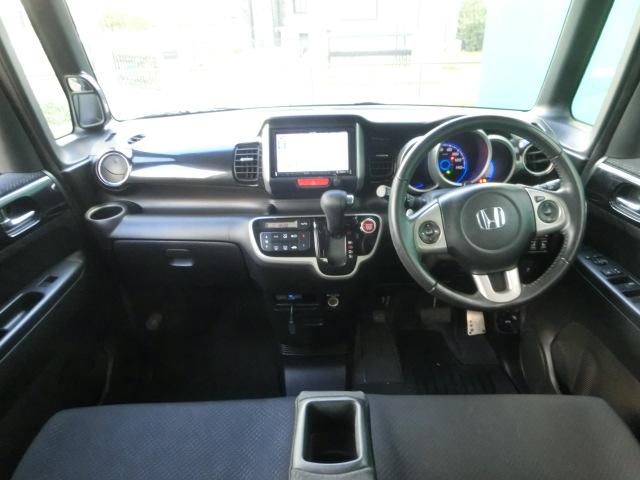 N-BOXカスタム G・ターボパッケージ 両側電動スライドドア スマートキー イクリプスナビ テレビ Bluetoothオーディオ ミュージックサーバー DVD バックカメラ 純正AW(4枚目)