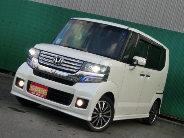 N-BOXカスタム G・ターボパッケージ 両側電動スライドドア スマートキー イクリプスナビ テレビ Bluetoothオーディオ ミュージックサーバー DVD バックカメラ 純正AW(7枚目)