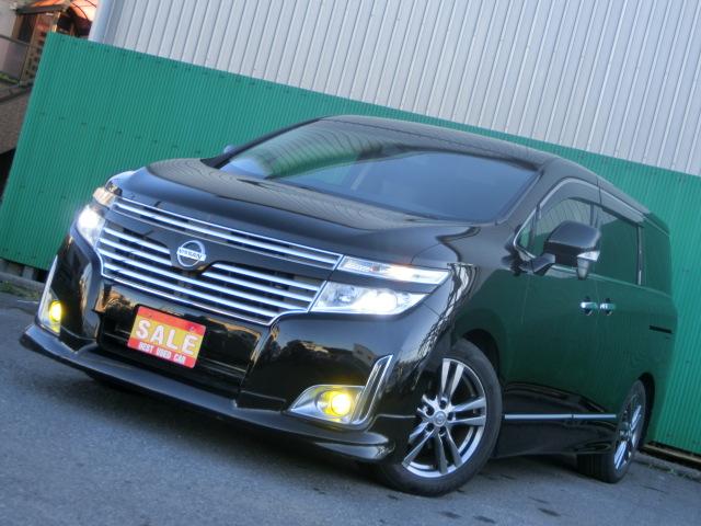 エルグランド 250ハイウェイスターアーバンクロム 両側電動スライドドア アルパインナビ テレビ DVD フリップダウンモニター バックカメラ HID スマートキー ハーフレザーシート オットマン 純正AW(7枚目)