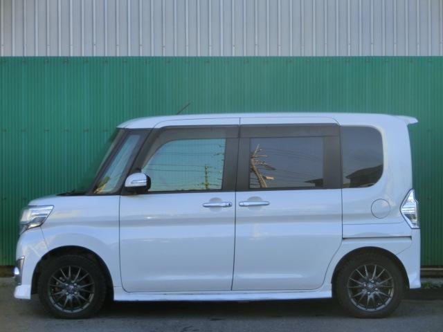 タント カスタムRS スマートセレクションSA 両側電動スライドドア 純正ナビ テレビ DVD USBポート 衝突軽減システム スマートキー 車種専用シートカバー 社外AWスタッドレス 純正AW夏タイヤ付き車内(14枚目)