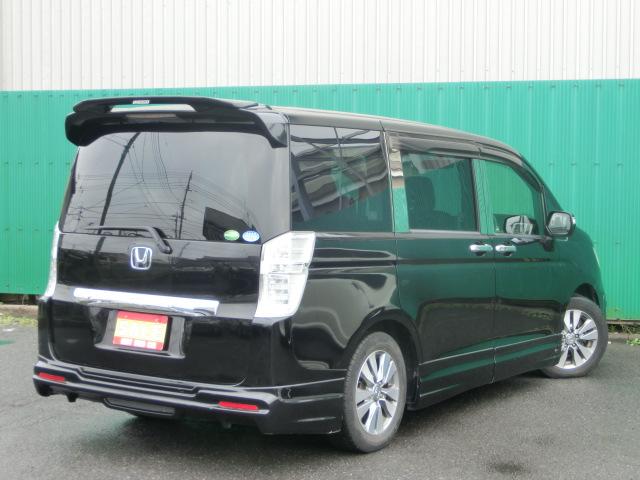 ステップワゴンスパーダ パワーエディション　後期　両側電動スライドドア　純正ナビ　テレビ　ＤＶＤ　Ｂｌｕｅｔｏｏｔｈオーディオ　バックカメラ　ＨＩＤ　ＥＴＣ　無限エアロ　無限リアスポイラー　キーレス（2枚目）