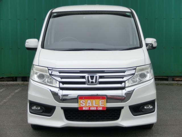 ステップワゴンスパーダ パワーエディション　後期　両側電動スライドドア　純正ナビ　テレビ　ＤＶＤ　フリップダウンモニター　キーレス　ＨＩＤ　フォグランプ　プライバシーガラス　ドアバイザー　純正ＡＷ（5枚目）