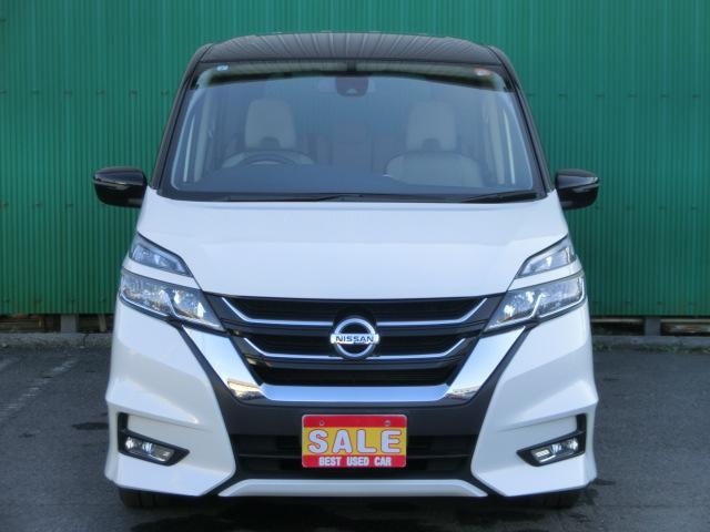 セレナ ハイウェイスター　ワンオーナー　ルーフブラック　両側スライド片側電動スライドドア　ストラーダナビ　テレビ　Ｂｌｕｅｔｏｏｔｈオーディオ　Ｂｌｕ－ｒａｙ　バックカメラ　サンシェード　ＥＴＣ　ＬＥＤヘッドライト（5枚目）