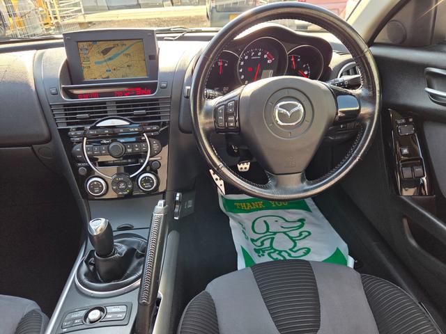 RX-8 タイプS 車検・整備付き 6MT 新品タイヤ付き 純正DVDナビ 純正18AW BOSEサウンドシステム 社外2本出しマフラーRmagic HID Fフォグ キーレス ETC CD再生 ステアリングスイッチ(15枚目)