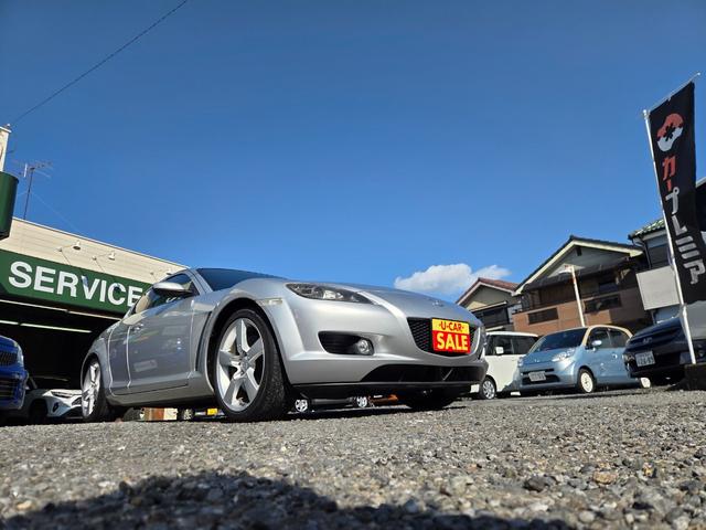 RX-8 タイプS 車検・整備付き 6MT 新品タイヤ付き 純正DVDナビ 純正18AW BOSEサウンドシステム 社外2本出しマフラーRmagic HID Fフォグ キーレス ETC CD再生 ステアリングスイッチ(32枚目)