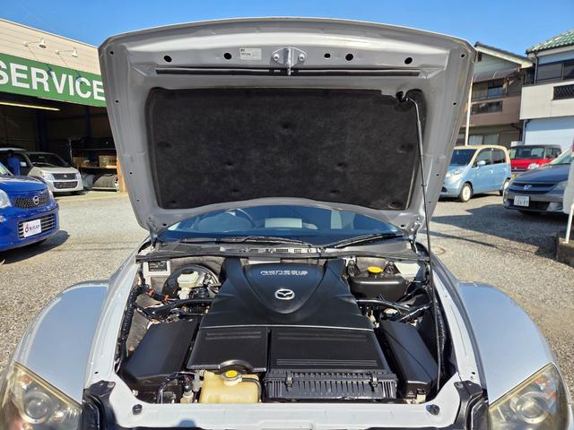 RX-8 タイプS 車検・整備付き 6MT 新品タイヤ付き 純正DVDナビ 純正18AW BOSEサウンドシステム 社外2本出しマフラーRmagic HID Fフォグ キーレス ETC CD再生 ステアリングスイッチ(45枚目)