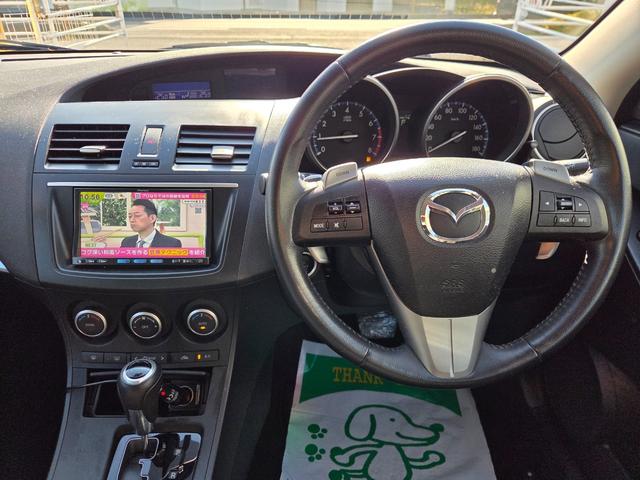 アクセラスポーツ ２０Ｓ－スカイアクティブ　２年保証付き　１オーナー　純正メモリナビ　スマートキー　パドルシフト　ＨＩＤ　Ｆフォグ　Ｂカメラ　フルセグ　Ｂｌｕｅｔｏｏｔｈ　ＤＶＤ・ＣＤ　ＥＴＣ　ドラレコ　プッシュスタート　社外１６ＡＷ　記録簿（15枚目）