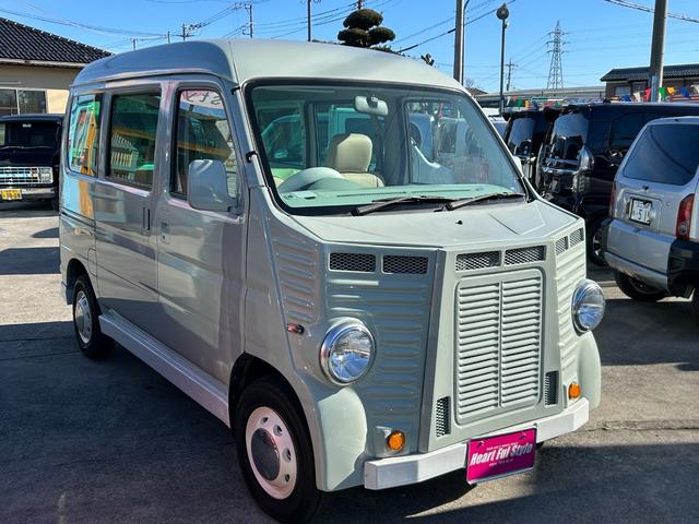 アクティバン ＳＤＸ　フレンチバスＶｅｒ　グレージュグリーン・新品シートカバー・塗りたてオールペイント・内装同色塗装・ホイールキャップ（2枚目）