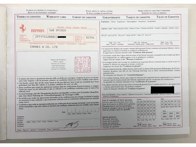 ３６０ スパイダー　６ＭＴ　２００４年モデル最終型　ロッソレザーステアリング・ダッシュボード　レッドペイントキャリパー　七宝焼スクーデリアエンブレム（75枚目）