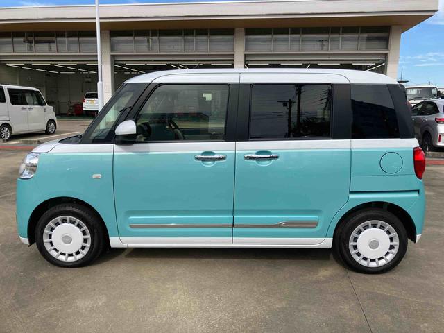 ムーヴキャンバス ストライプスＧ　スマアシ／プッシュボタンスタート／コーナーセンサー／オートライト／ＬＥＤヘッドランプ／フロントフォグランプ／オートエアコン／キーフリー／シートリフタ＆チルトステアリング／取扱説明書＆整備記録簿（47枚目）