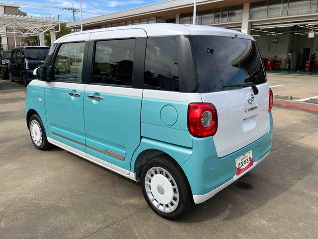 ムーヴキャンバス ストライプスＧ　スマアシ／プッシュボタンスタート／コーナーセンサー／オートライト／ＬＥＤヘッドランプ／フロントフォグランプ／オートエアコン／キーフリー／シートリフタ＆チルトステアリング／取扱説明書＆整備記録簿（48枚目）