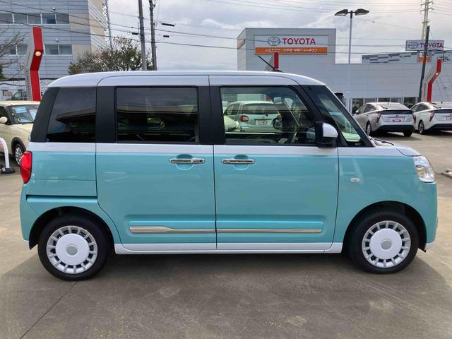 ムーヴキャンバス ストライプスＧ　スマアシ／プッシュボタンスタート／コーナーセンサー／オートライト／ＬＥＤヘッドランプ／フロントフォグランプ／オートエアコン／キーフリー／シートリフタ＆チルトステアリング／取扱説明書＆整備記録簿（51枚目）