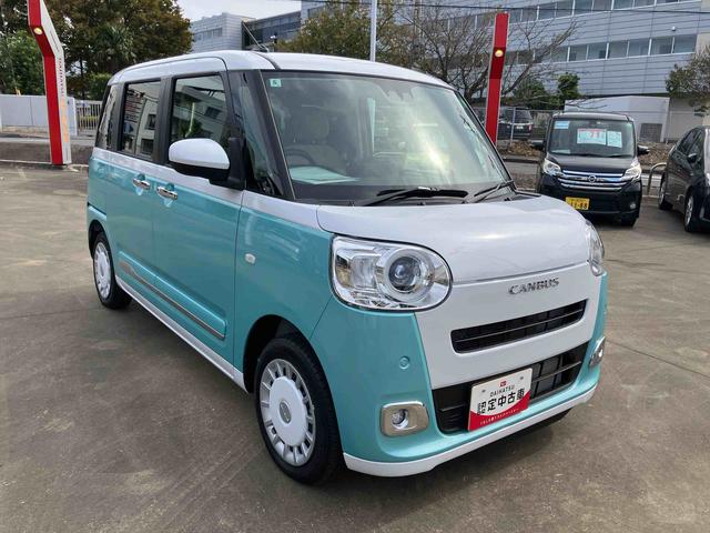 ムーヴキャンバス ストライプスＧ　スマアシ／プッシュボタンスタート／コーナーセンサー／オートライト／ＬＥＤヘッドランプ／フロントフォグランプ／オートエアコン／キーフリー／シートリフタ＆チルトステアリング／取扱説明書＆整備記録簿（52枚目）