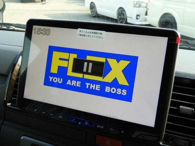 スーパーGL ダークプライムII 新車/BIG-X11インチフローティングナビ FLEXフロントリップ/オーバーフェンダー アーバンワイルド17インチ グッドイヤーナスカータイヤ FLEXフルLEDテール パノラミックビューモニター(3枚目)