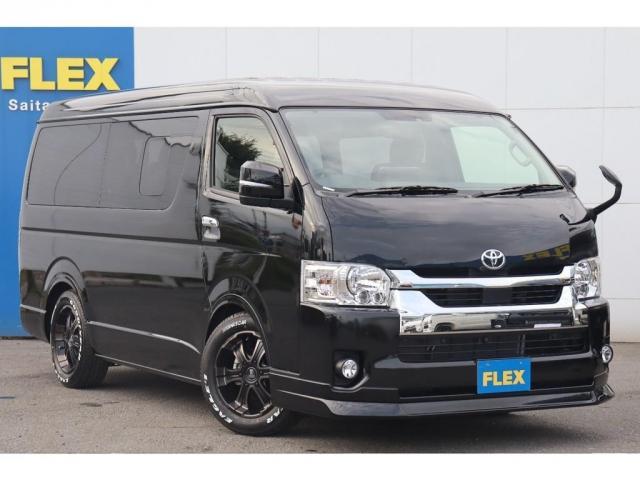 GL ロング 新車/内装架装Ver1 アルパイン11インチフローティングナビ/フリップダウンモニター AVESTウィンカーミラー プレステージLEDテール 1.5インチダウン(12枚目)