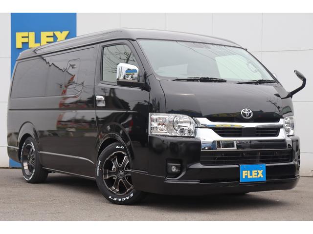 GL ロング 内装架装Ver1 トリプルナビ 艶消しマホガニー調インテリアキット 415コブラフロントエアロ FLEXオーバーフェンダー 1.5インチダウン ワイルドディープス17インチAW/グッドイヤーナスカー(27枚目)