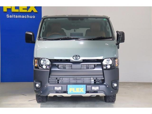 ハイエースバン ロングスーパーGL アースカラーパッケージ ブラックエディション仕様 BIG-X11インチナビ デジタルインナーミラー LEDヘッドライト 助手席エアバック ブラウンベットキット/シートカバー アルミタイヤ LEDテール(13枚目)