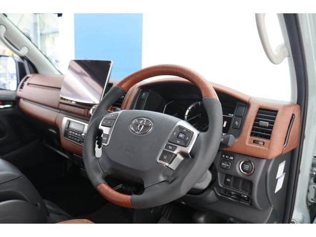 ハイエースバン ロングスーパーGL アースカラーパッケージ ブラックエディション仕様 BIG-X11インチナビ デジタルインナーミラー LEDヘッドライト 助手席エアバック ブラウンベットキット/シートカバー アルミタイヤ LEDテール(32枚目)