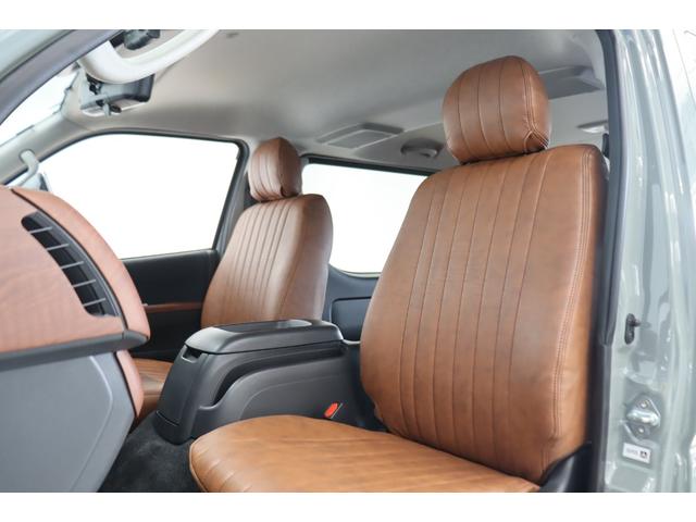 ハイエースバン ロングスーパーGL アースカラーパッケージ ブラックエディション仕様 BIG-X11インチナビ デジタルインナーミラー LEDヘッドライト 助手席エアバック ブラウンベットキット/シートカバー アルミタイヤ LEDテール(35枚目)