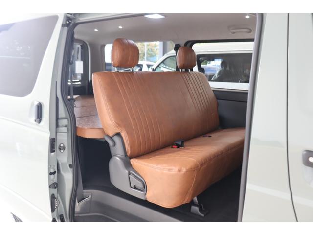 ハイエースバン ロングスーパーGL アースカラーパッケージ ブラックエディション仕様 BIG-X11インチナビ デジタルインナーミラー LEDヘッドライト 助手席エアバック ブラウンベットキット/シートカバー アルミタイヤ LEDテール(43枚目)